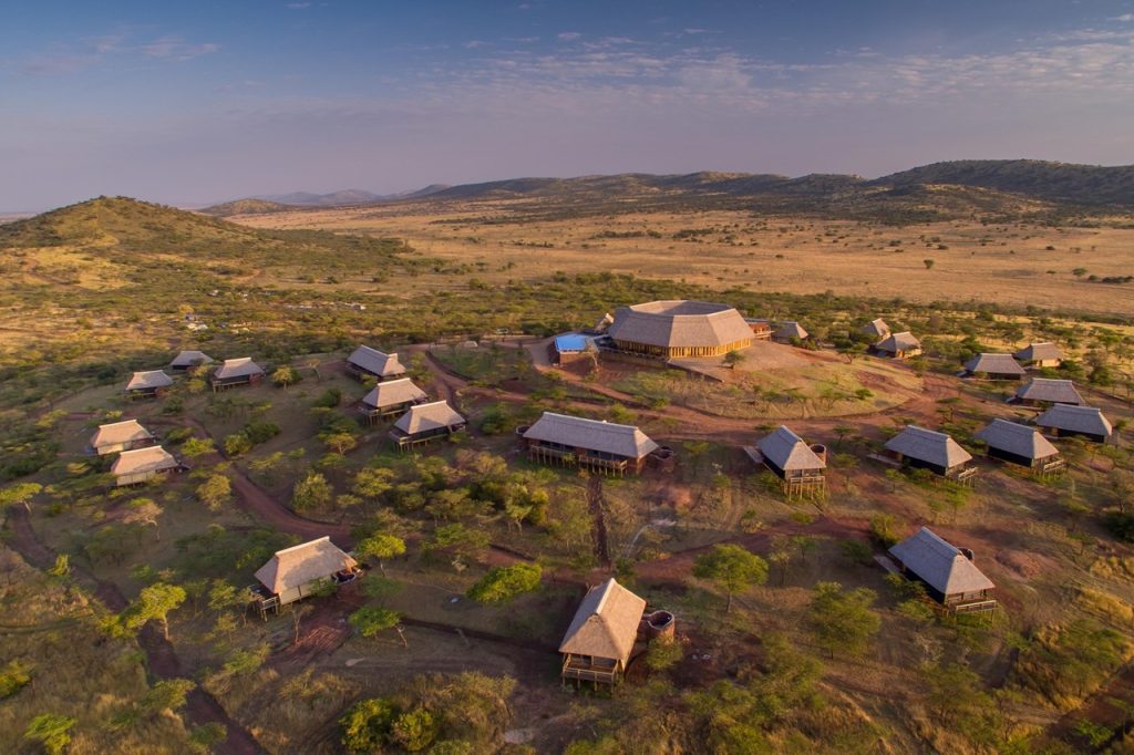 Lahia Tented Lodge in Serengeti – A luxurious accommodation choice that influences your Tanzania safari cost, offering scenic views and an exclusive experience