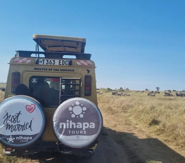 Couples looking for a honeymoon safari in Tanzania and Zanzibar Nihapa Tours the best safari company for tailored honeymoon vacation to Serengeti and Mara River