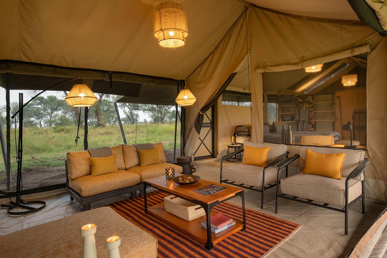 Ubuntu Camp Lounge in Family Tent